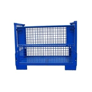 Contenedor de malla metálica