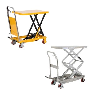 Mesas elevadoras manuales